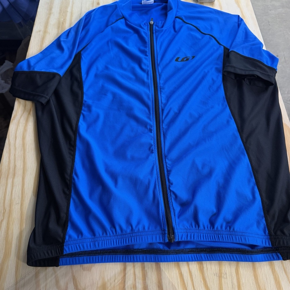 Louis Garneau Cycling Jersey Mens XL‎ Blue Full Zip Bike Shirt Road Cycling 3